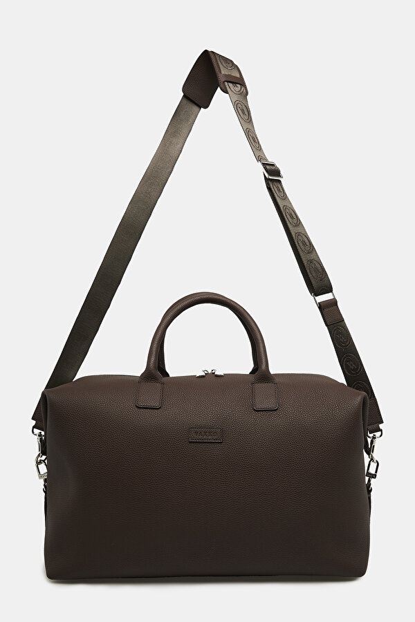 BROWN MONOGRAM LEATHER BAG 2
