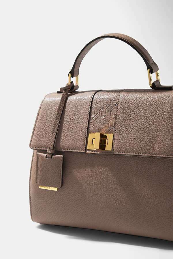 DRIED ROSE MONOGRAM LEATHER BAG 6