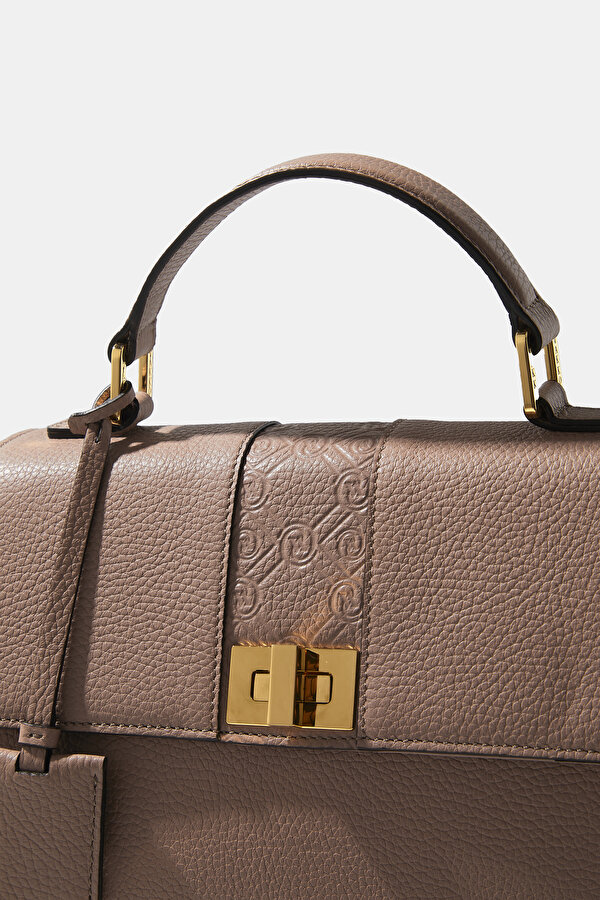 DRIED ROSE MONOGRAM LEATHER BAG 7