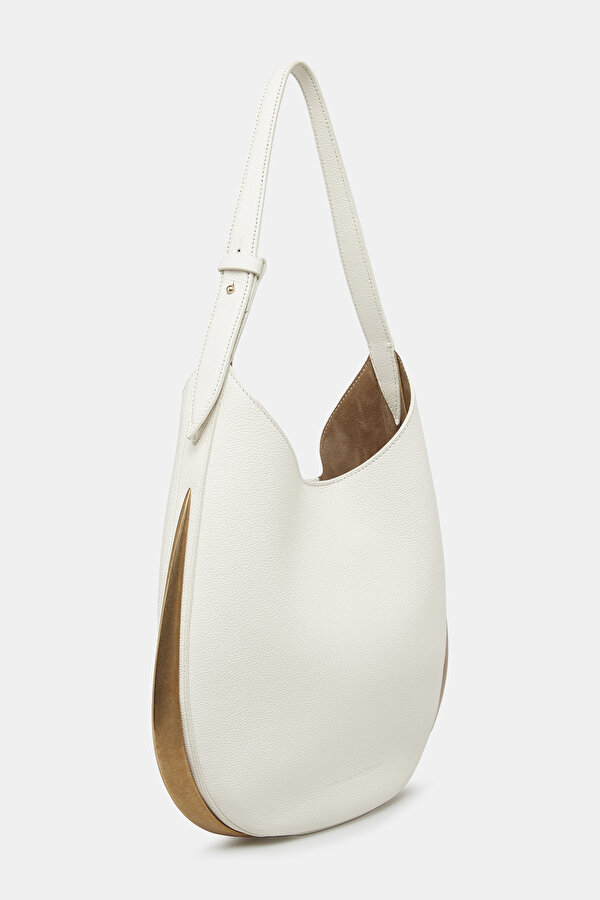 WHITE LEATHER BAG 2