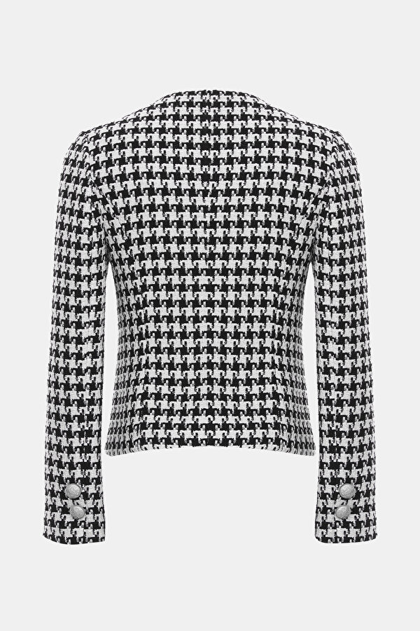 WHITE BASIC / ROUND NECKLINE JACKET 2