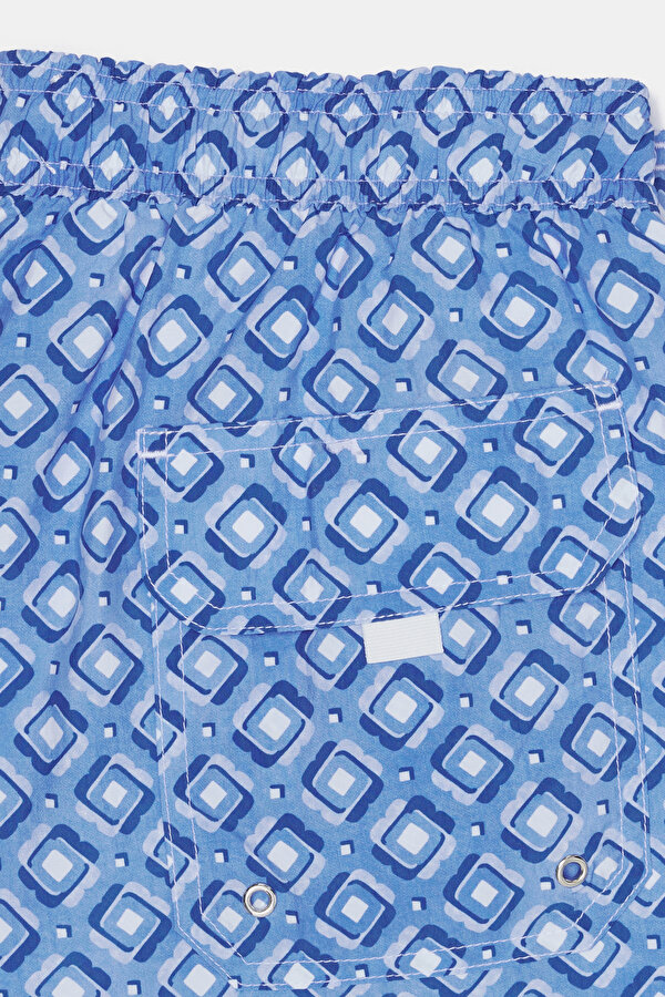 BLUE DESIGN FILLED ELASTIC SWIMSUIT 7