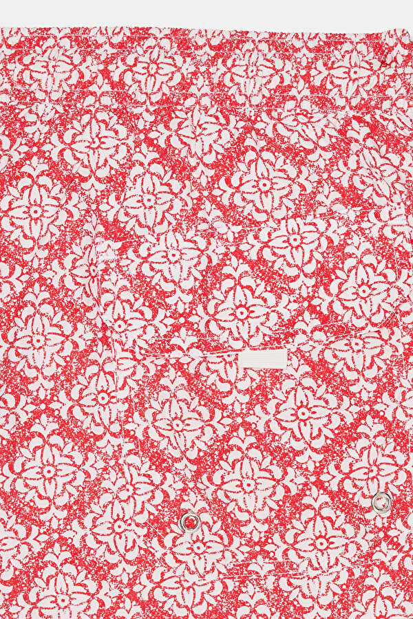 RED MOTİF ELASTIC SWIMSUIT 6
