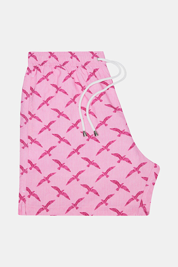 FUCHSIA DESIGN FILLED ELASTIC SWIMSUIT