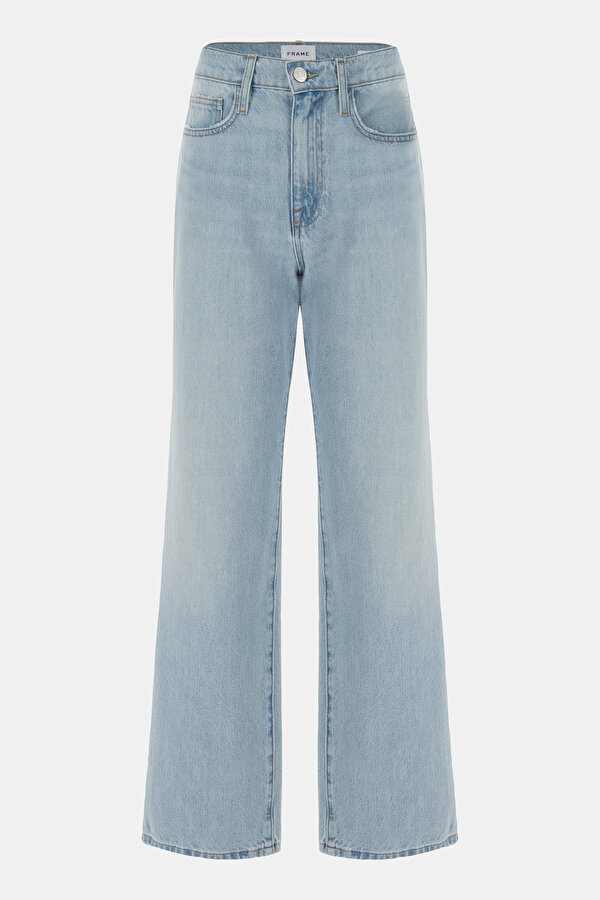 BLUE STRAIGHT CUT TROUSERS