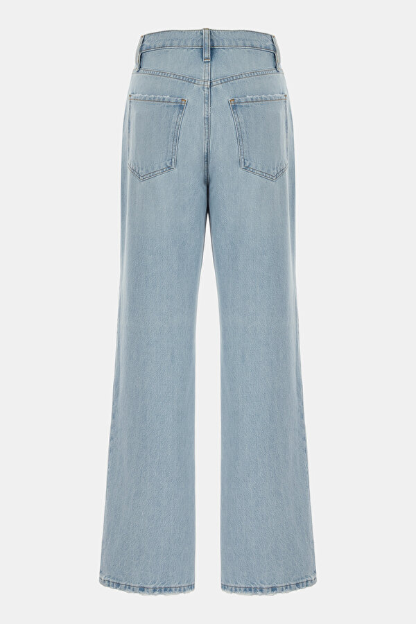 BLUE STRAIGHT CUT TROUSERS 2