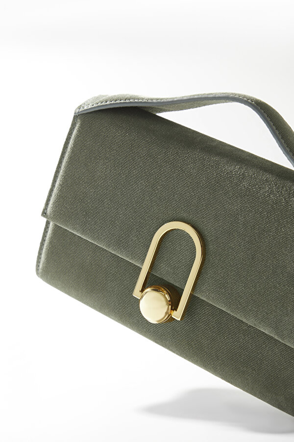KHAKI SUEDE BAG 6
