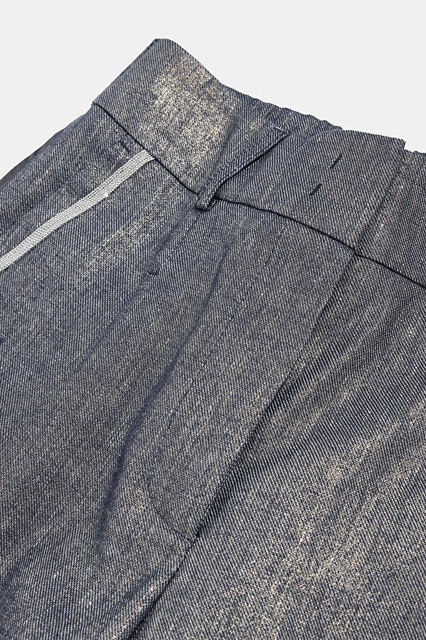 NAVY BLUE STRAIGHT CUT TROUSERS 6