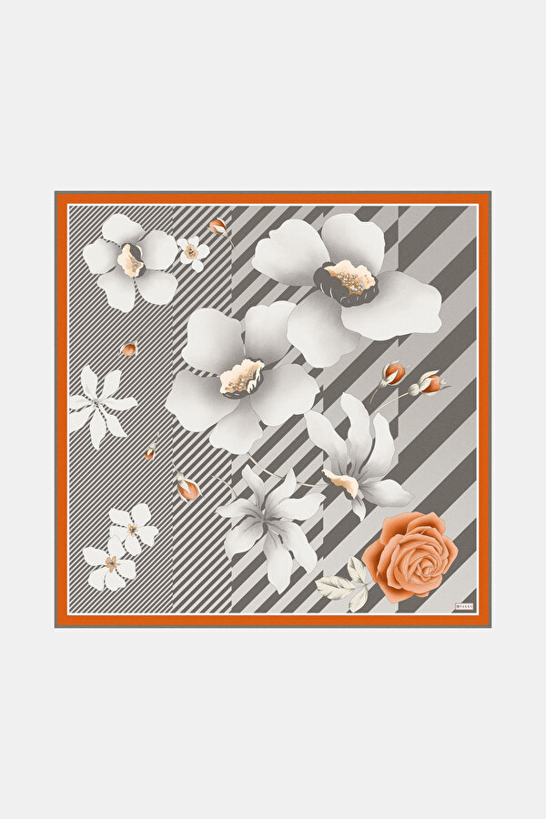 ORANGE TWILL SCARF