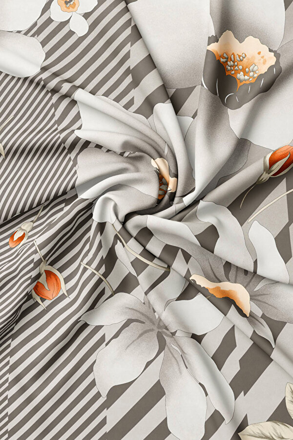 ORANGE TWILL SCARF 2