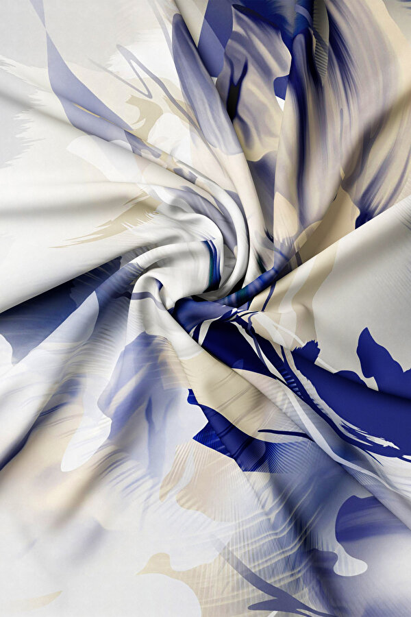 INDIGO TWILL SCARF 2