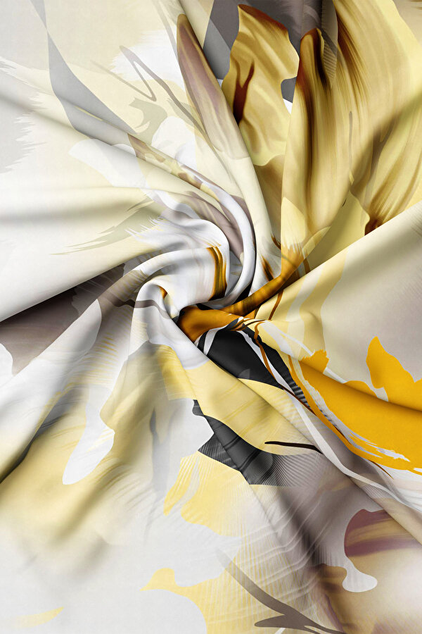 YELLOW TWILL SCARF 2