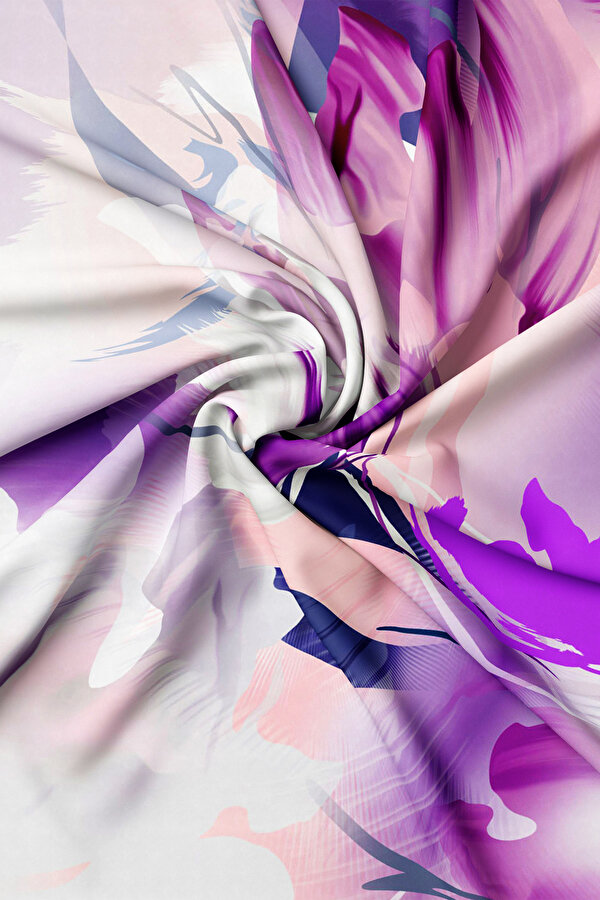 FUCHSIA TWILL SCARF 2