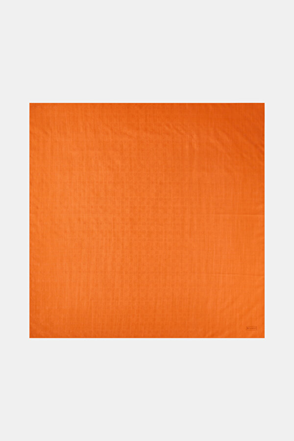 BRICK COTTON/SILK SCARF