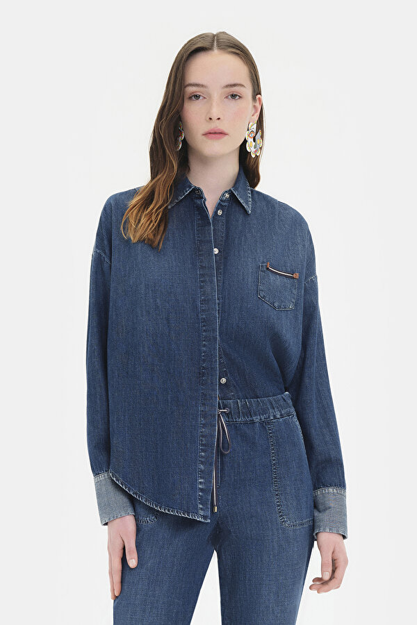 NAVY BLUE LONG SLEEVE SHIRT