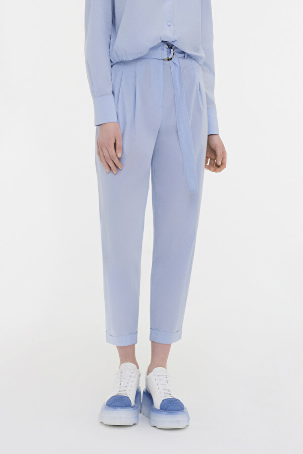 BLUE STRAIGHT CUT TROUSERS 2