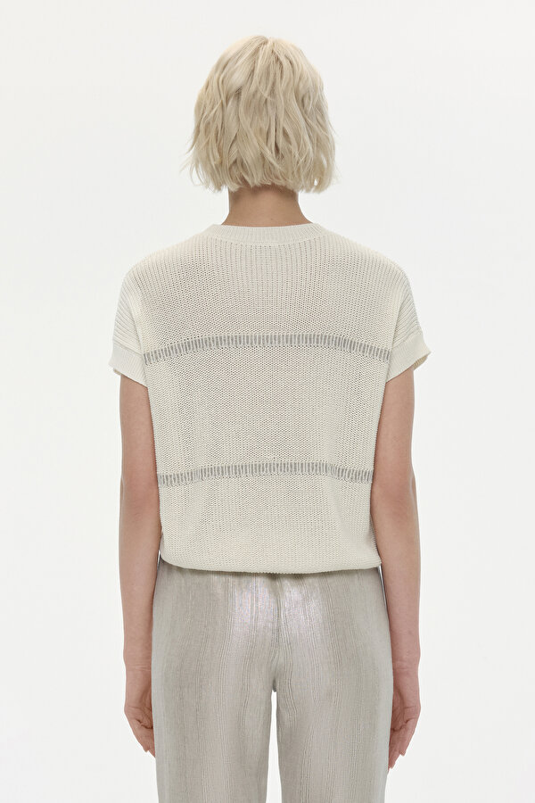 ECRU BASIC / ROUND NECKLINE JERSEY 2