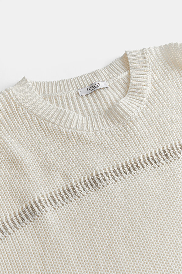 ECRU BASIC / ROUND NECKLINE JERSEY 6