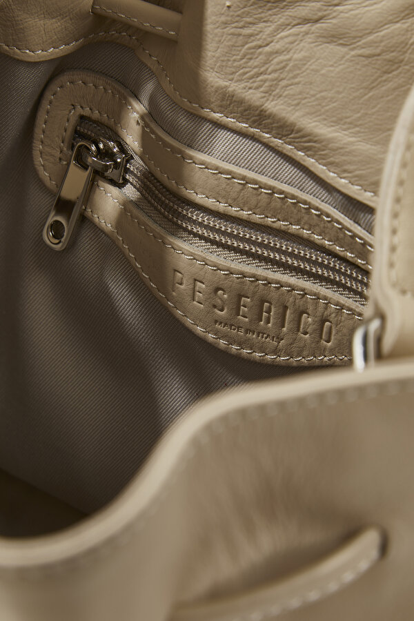 BEIGE LEATHER BAG 7