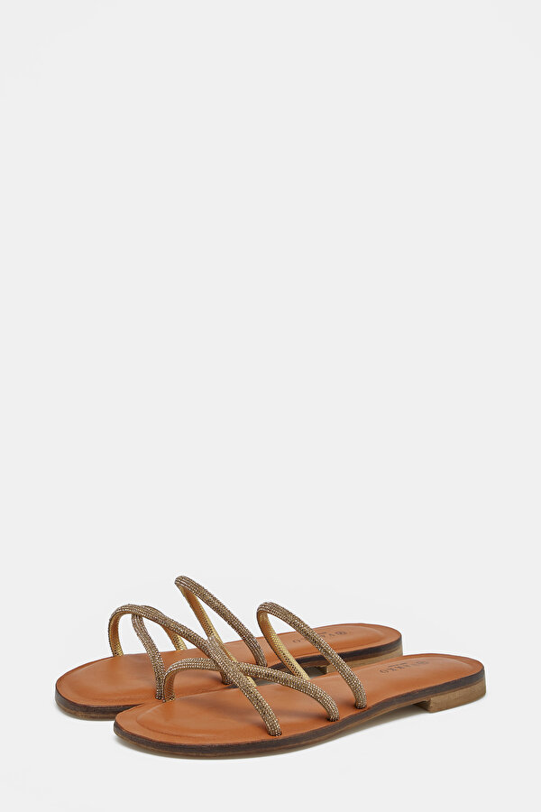 PLATİNUM LEATHER SLIPPER 2