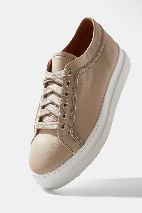 BEJ DERİ SNEAKER 6