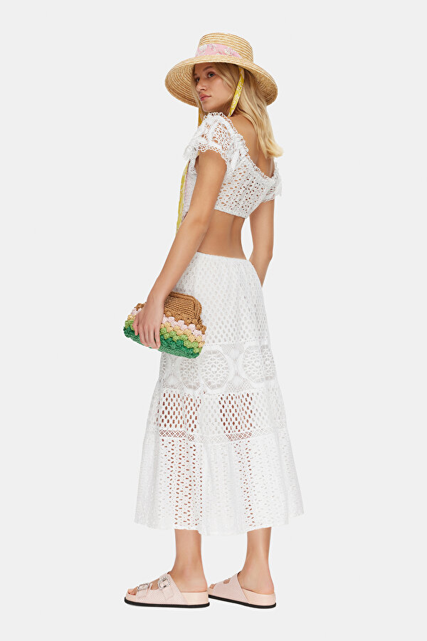 WHITE SLEEVELESS SUSPENDER DRESS 2