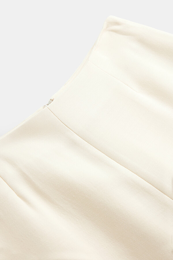 CREAM STRAIGHT CUT TROUSERS 6