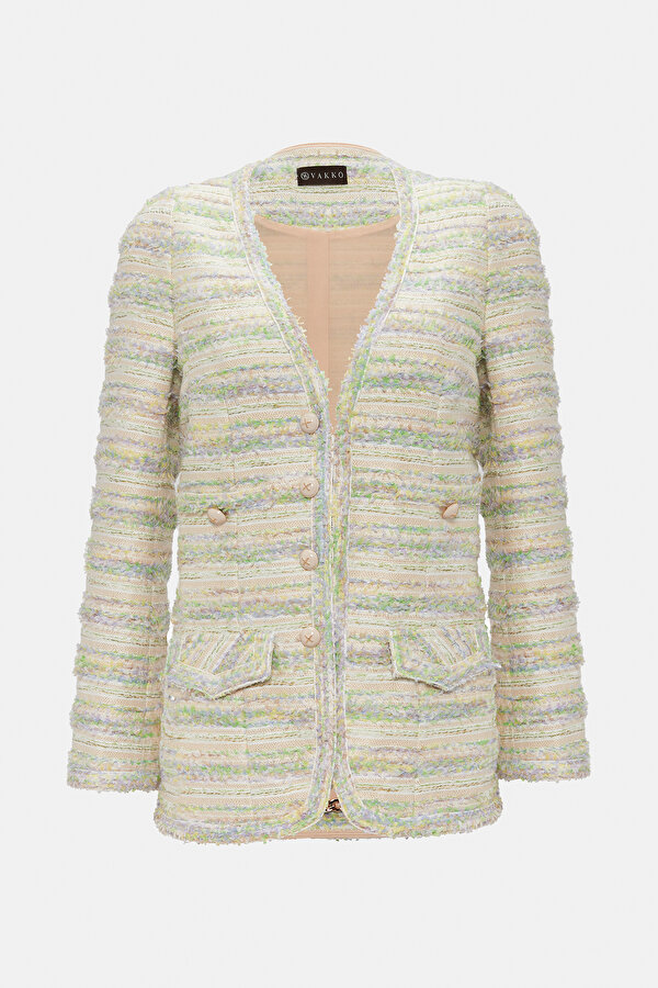 LİLAC BASIC / ROUND NECKLINE JACKET 7