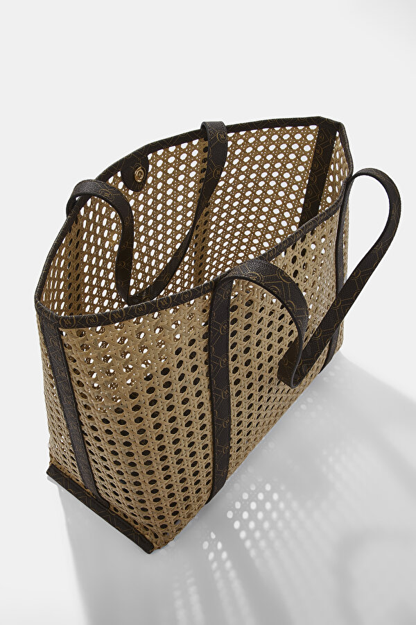 BEIGE MONOGRAM BAG 6