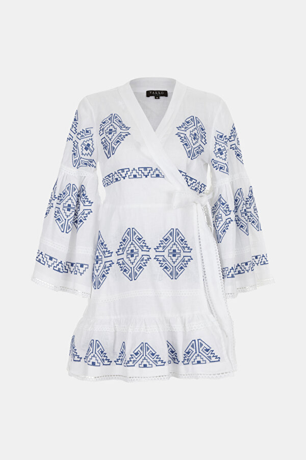 BEYAZ KETEN KAFTAN