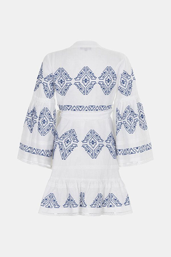 BEYAZ KETEN KAFTAN 2