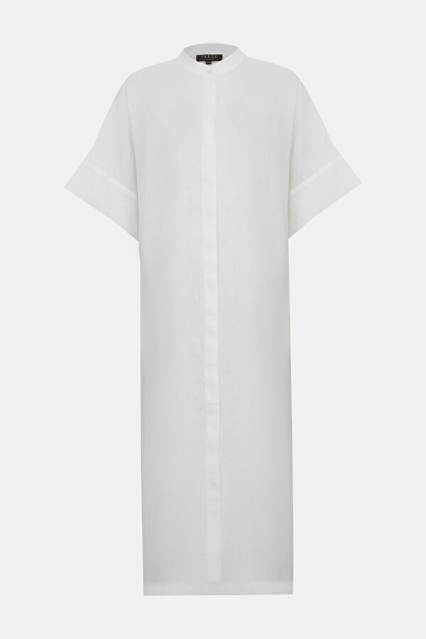 WHITE SHORT SLEEVE DRESS