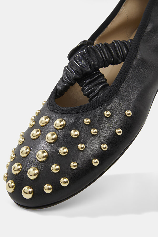 BLACK FLAT SHOES 6