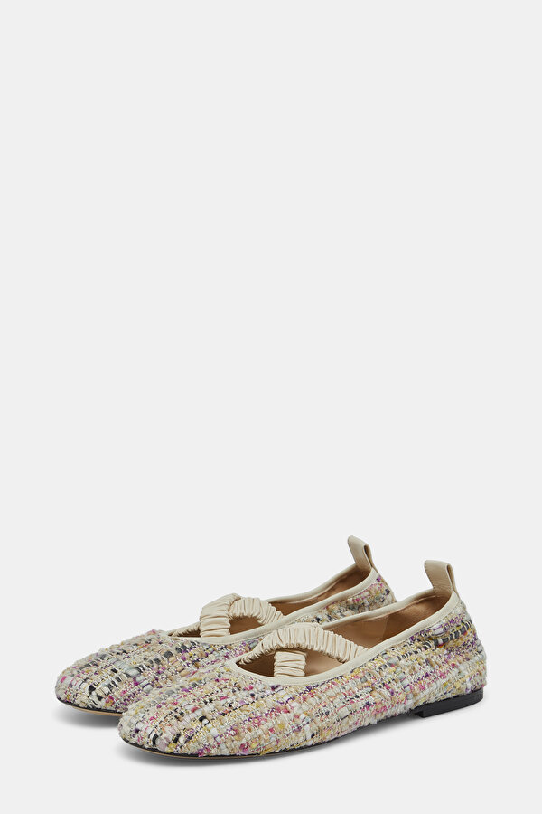 BLUE FLAT SHOES 2