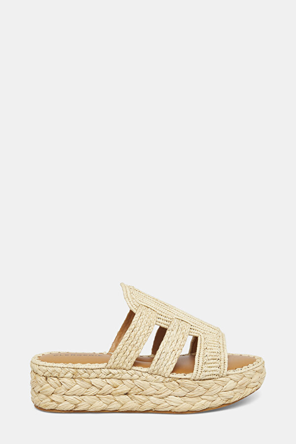 NATURAL RAFFIA SLIPPER