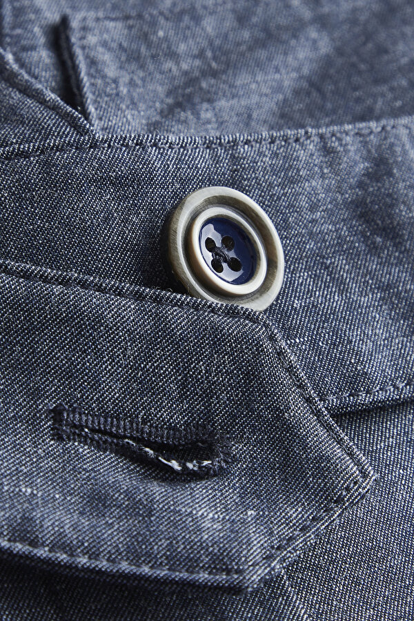 INDIGO STRAIGHT CUT TROUSERS 7