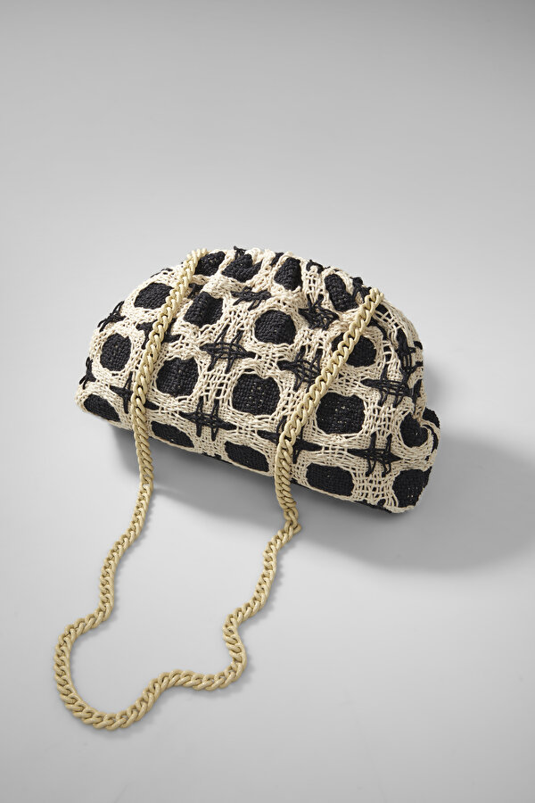 BLACK KNITTING DESIGN BAG 6