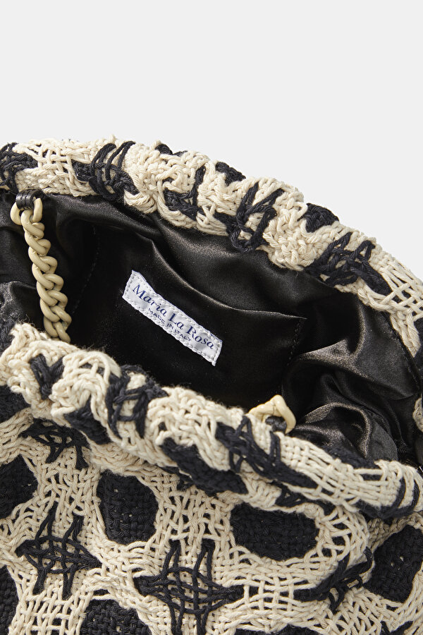 BLACK KNITTING DESIGN BAG 7