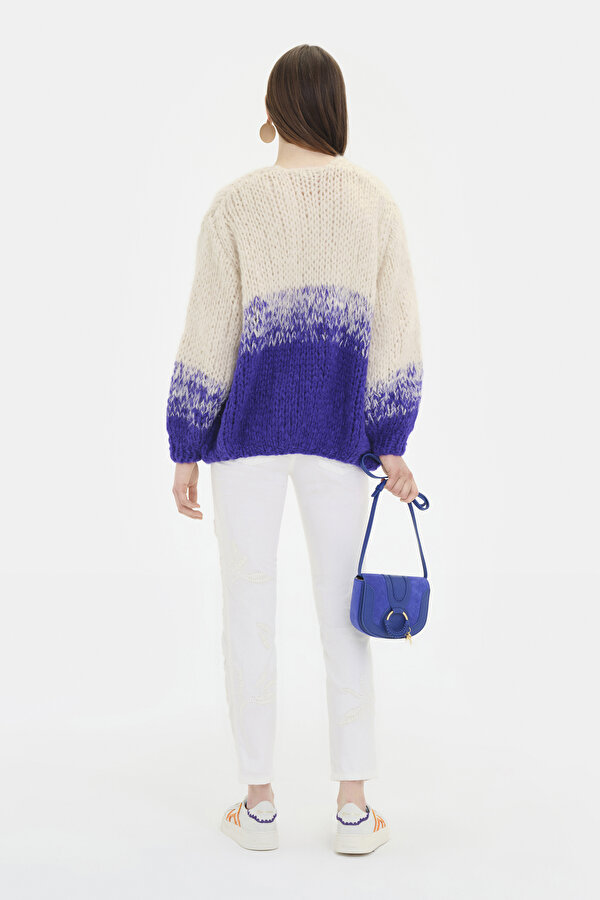 SAXE DEGRADE DESIGN CARDIGAN 2
