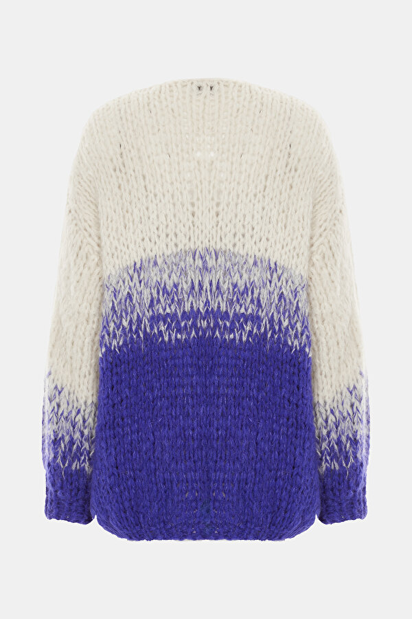 SAXE DEGRADE DESIGN CARDIGAN 6