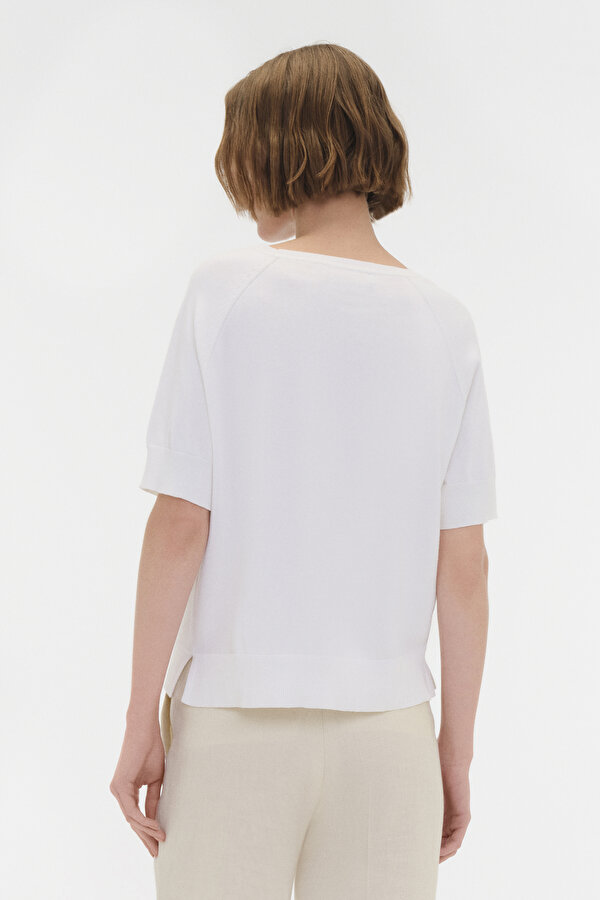 ECRU BASIC / ROUND NECKLINE TRICOT JERSEY 2