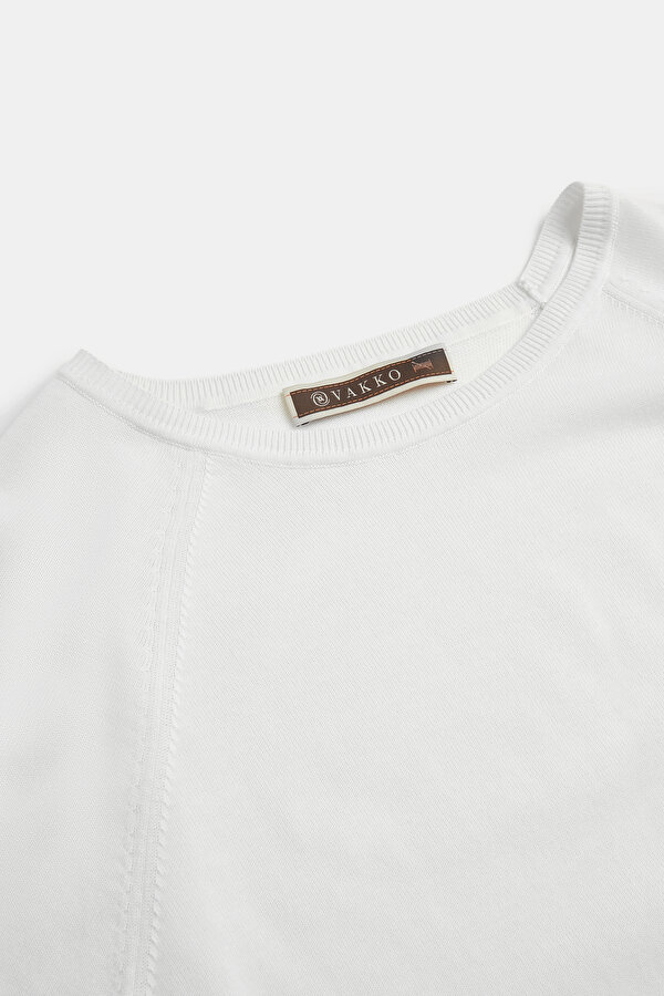ECRU BASIC / ROUND NECKLINE TRICOT JERSEY 7