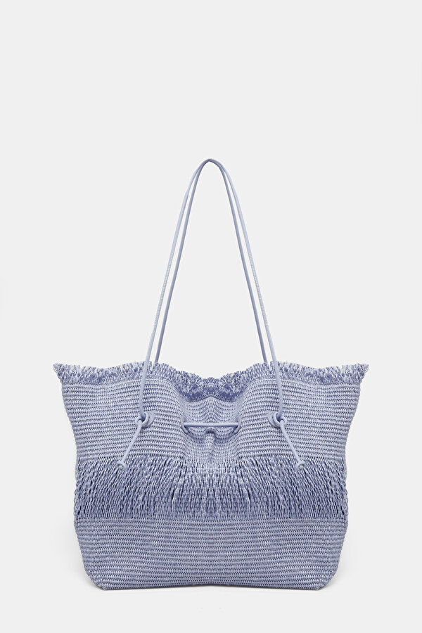 LILAC RAFFIA BAG