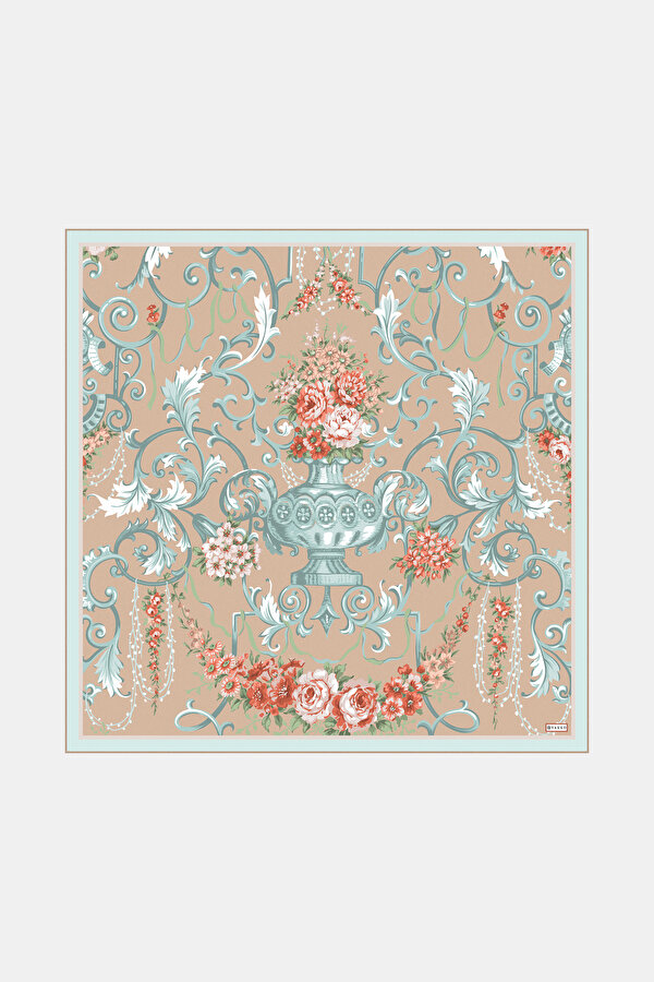 BEIGE TWILL SCARF