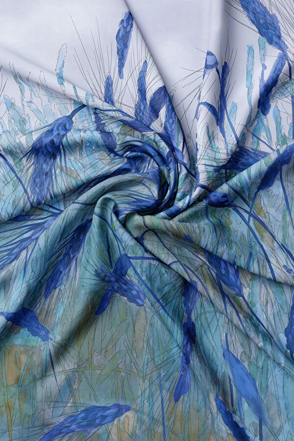 BLUE TWILL SCARF 2