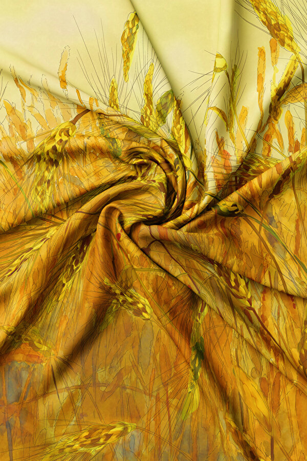 YELLOW TWILL SCARF 2