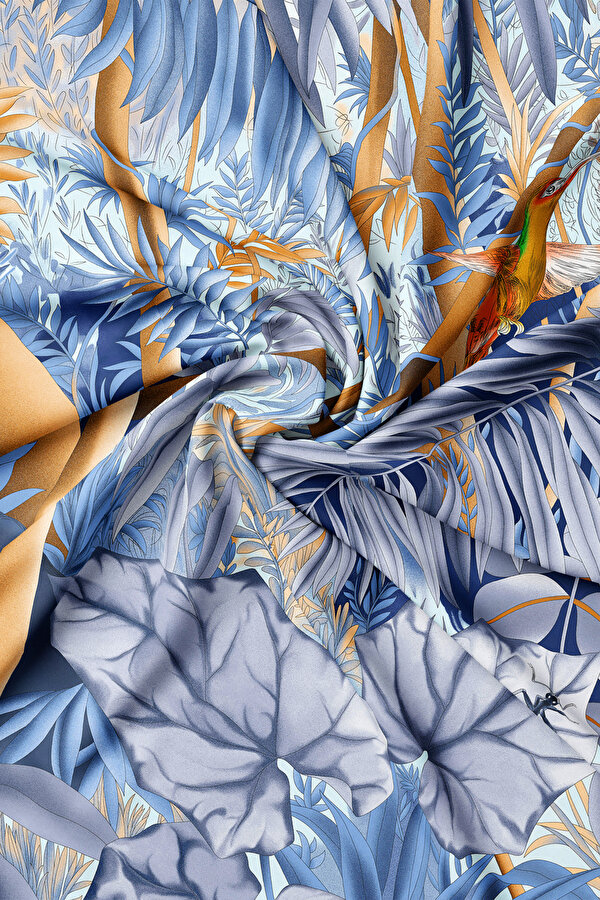 SILVER TWILL SCARF 2