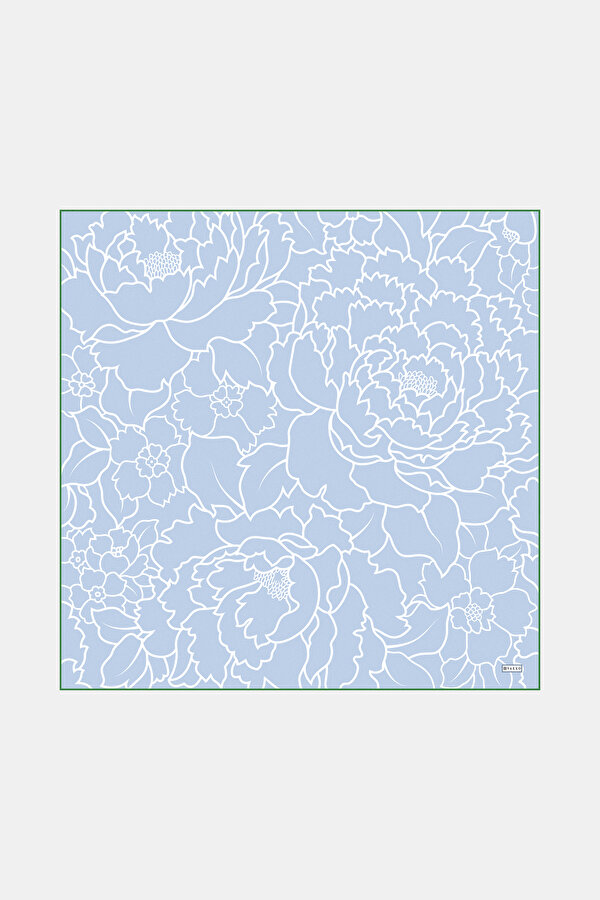 LIGHT BLUE TWILL SCARF