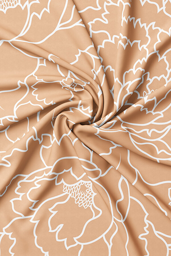 BEIGE TWILL SCARF 2