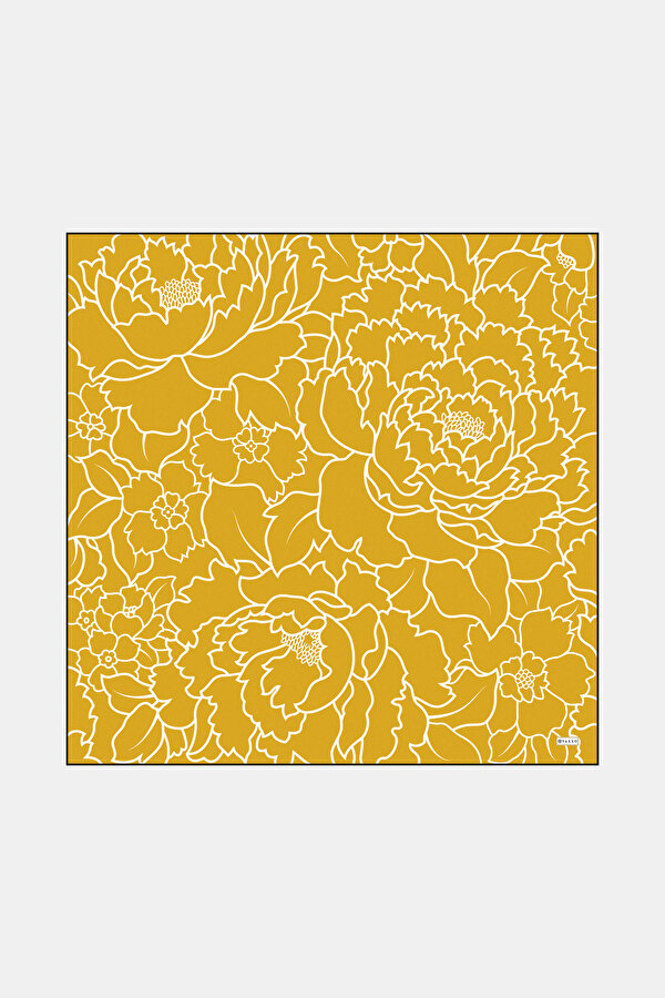 YELLOW TWILL SCARF